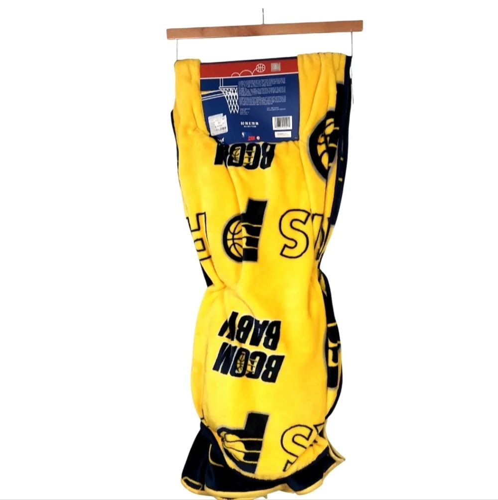 Indiana Pacers 2 Pack Throw Blankets 60 x 70 Home & Away Super Soft Plush New